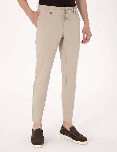 Bej Klasik Jogger Pantolon