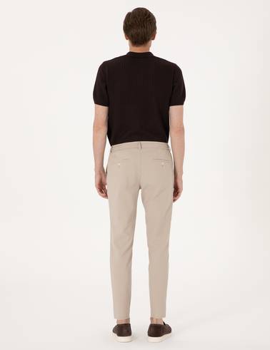 Bej Klasik Jogger Pantolon