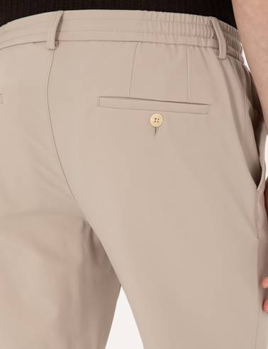 Bej Klasik Jogger Pantolon