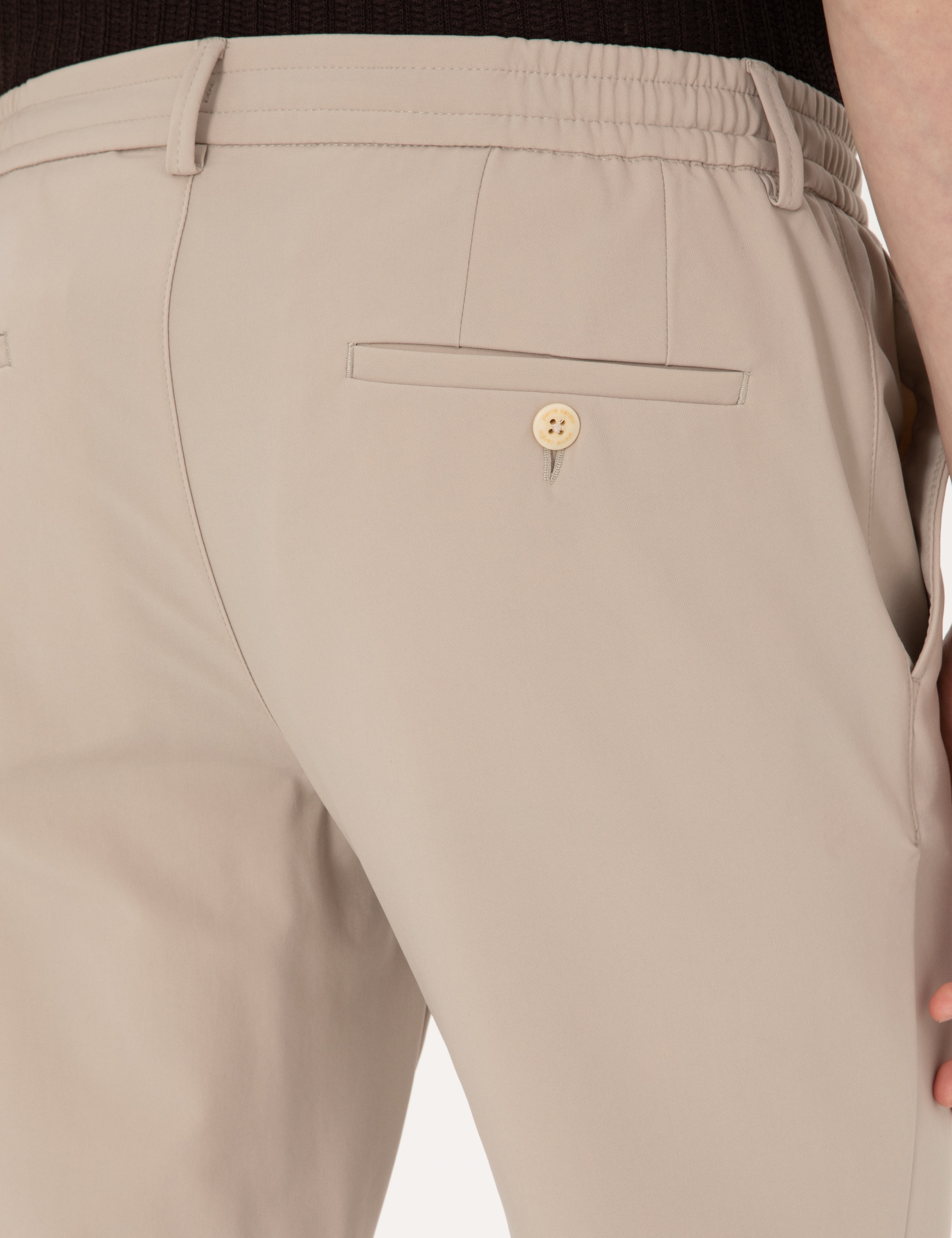 Bej Klasik Jogger Pantolon - Image 6