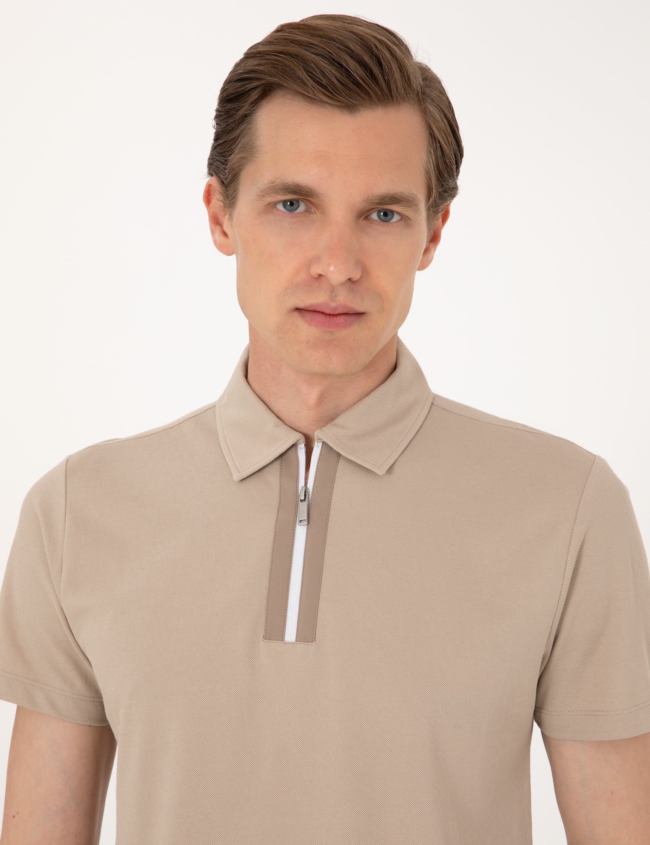 Taş Ultralight Kumaş Slim Fit Polo Yaka Tişört - Image 2