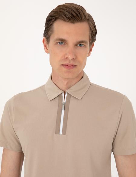 Taş Ultralight Kumaş Slim Fit Polo Yaka Tişört - 50302623214