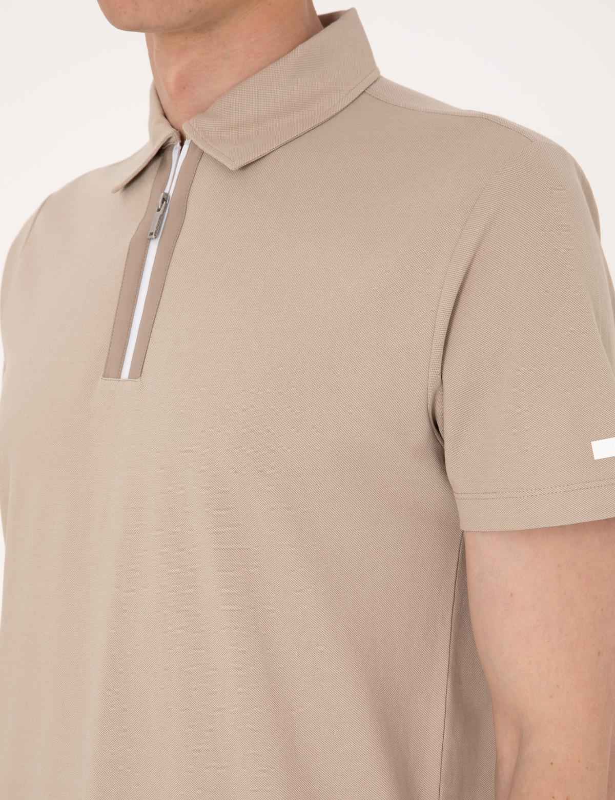 Taş Ultralight Kumaş Slim Fit Polo Yaka Tişört - 50302623214