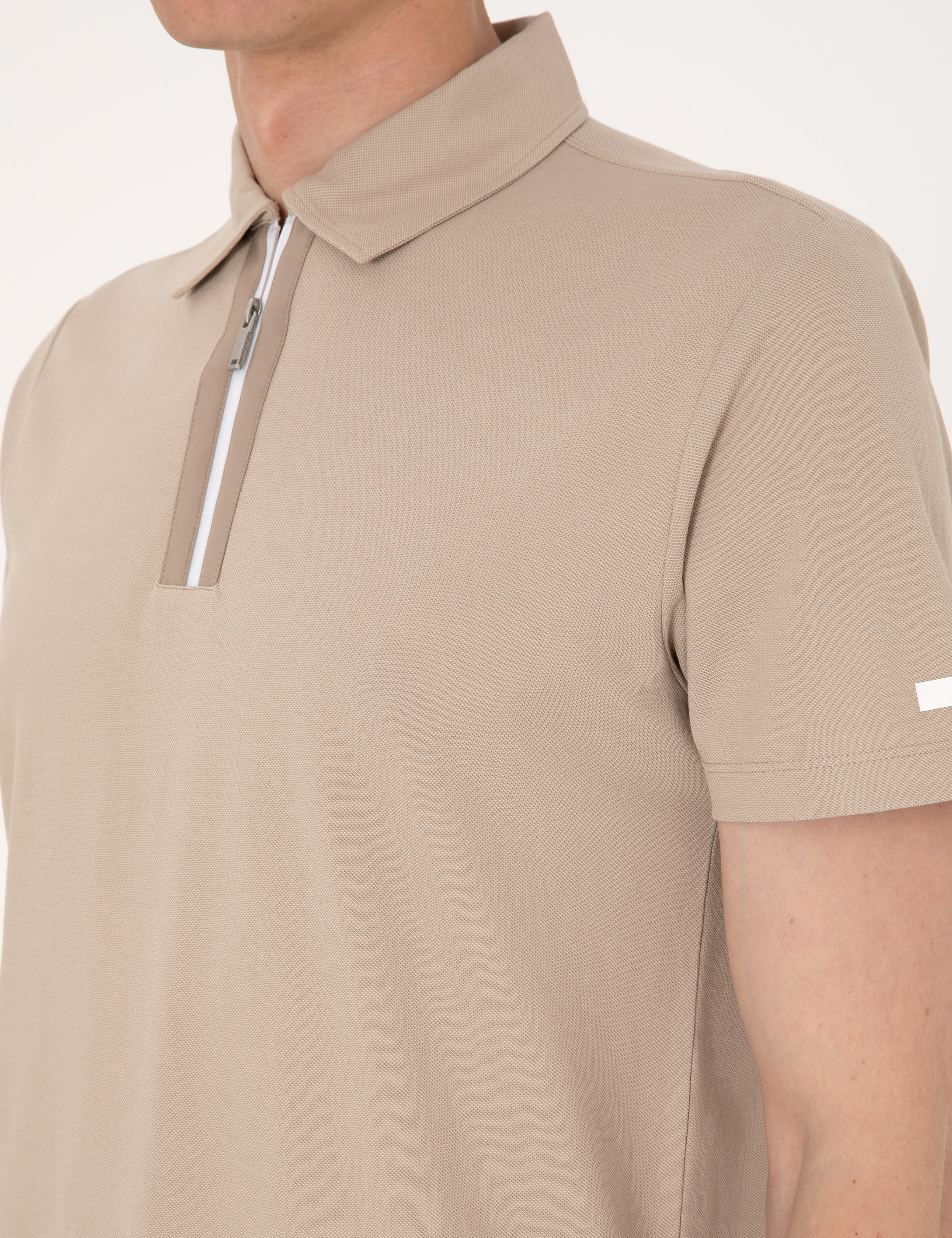 Taş Ultralight Kumaş Slim Fit Polo Yaka Tişört - Image 7