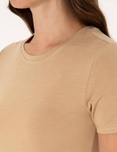 Kum Regular Fit Crop Tişört - 50306945044