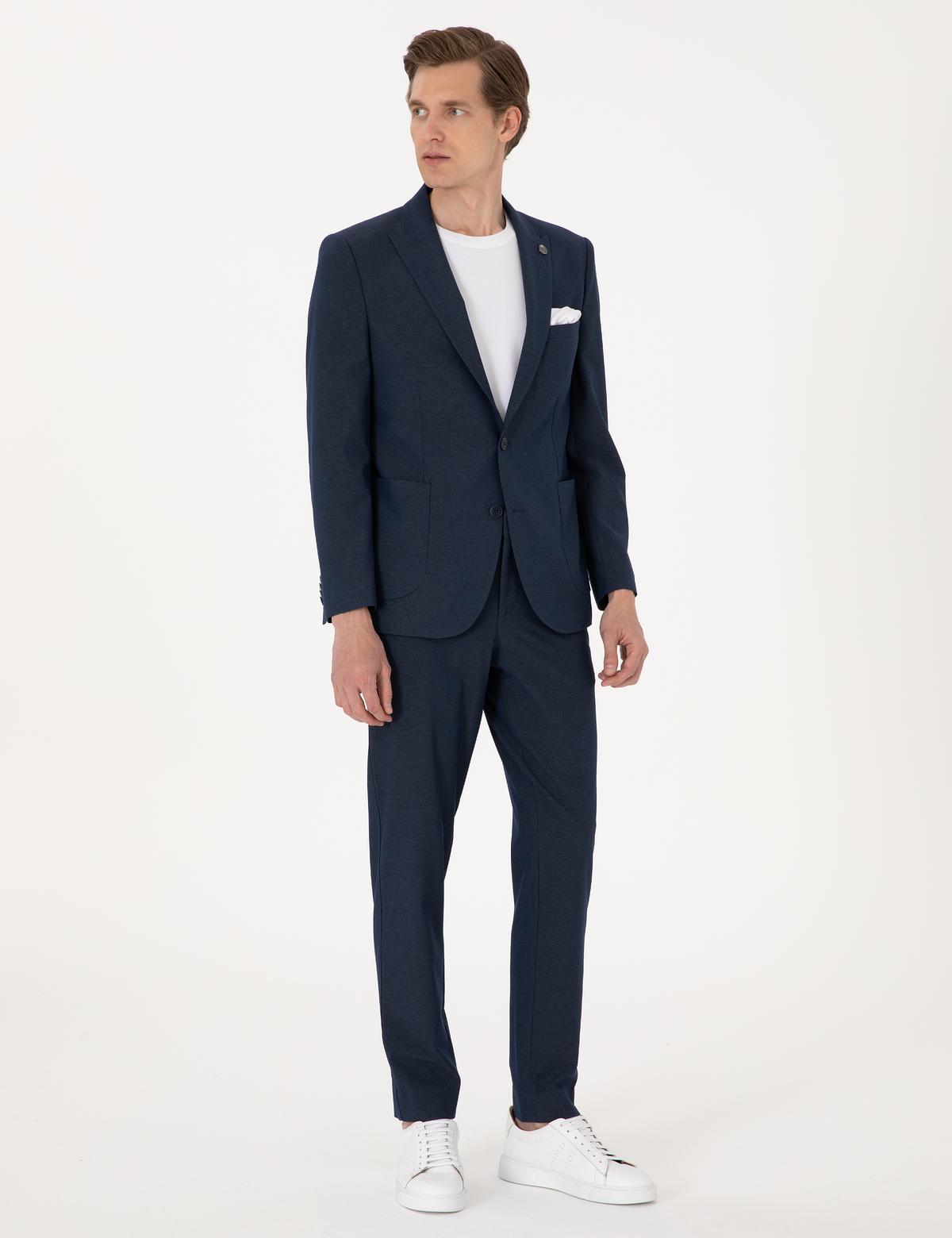 Lacivert Ex. Slim Fit Takım Elbise