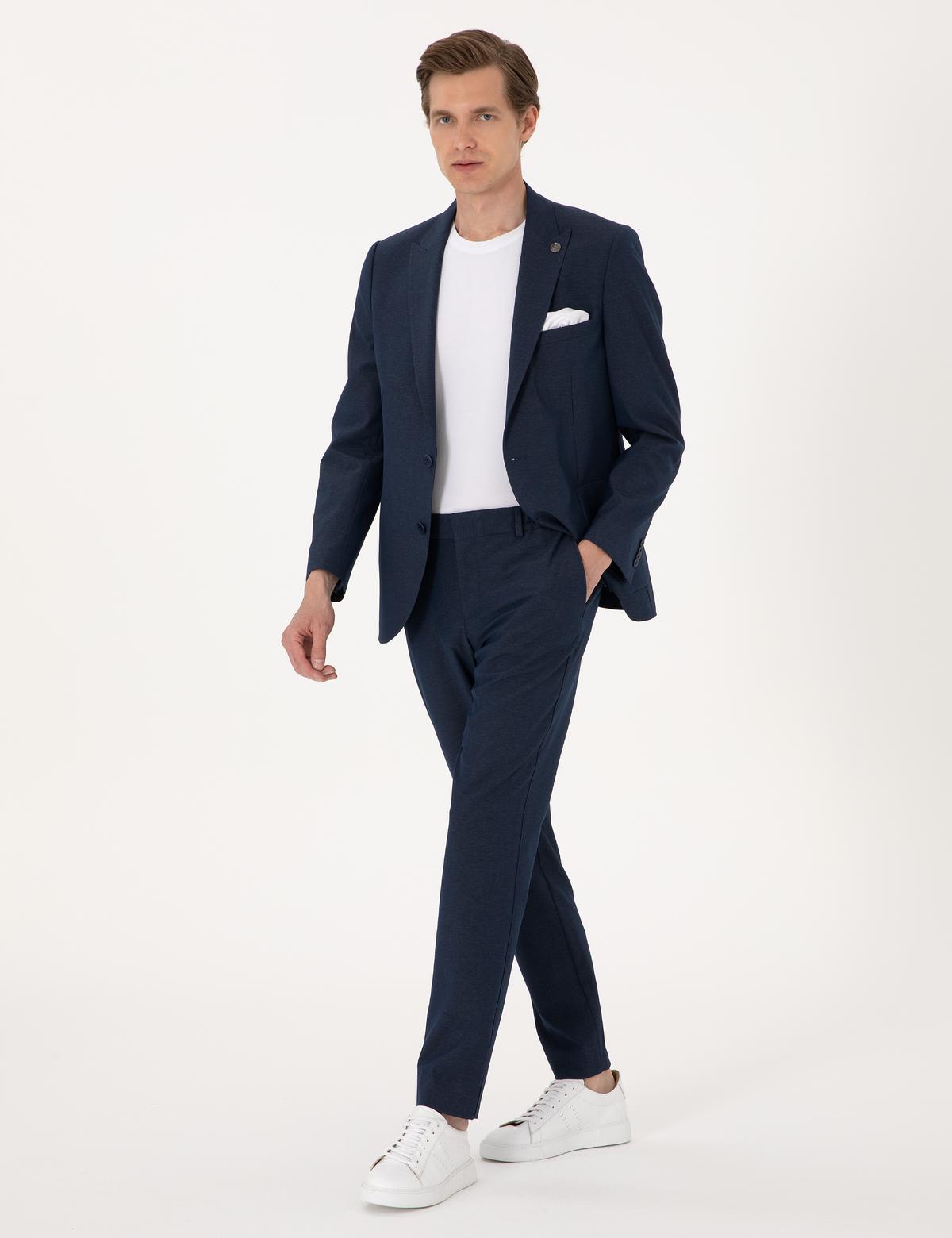 Lacivert Ex. Slim Fit Takım Elbise - 50302426077