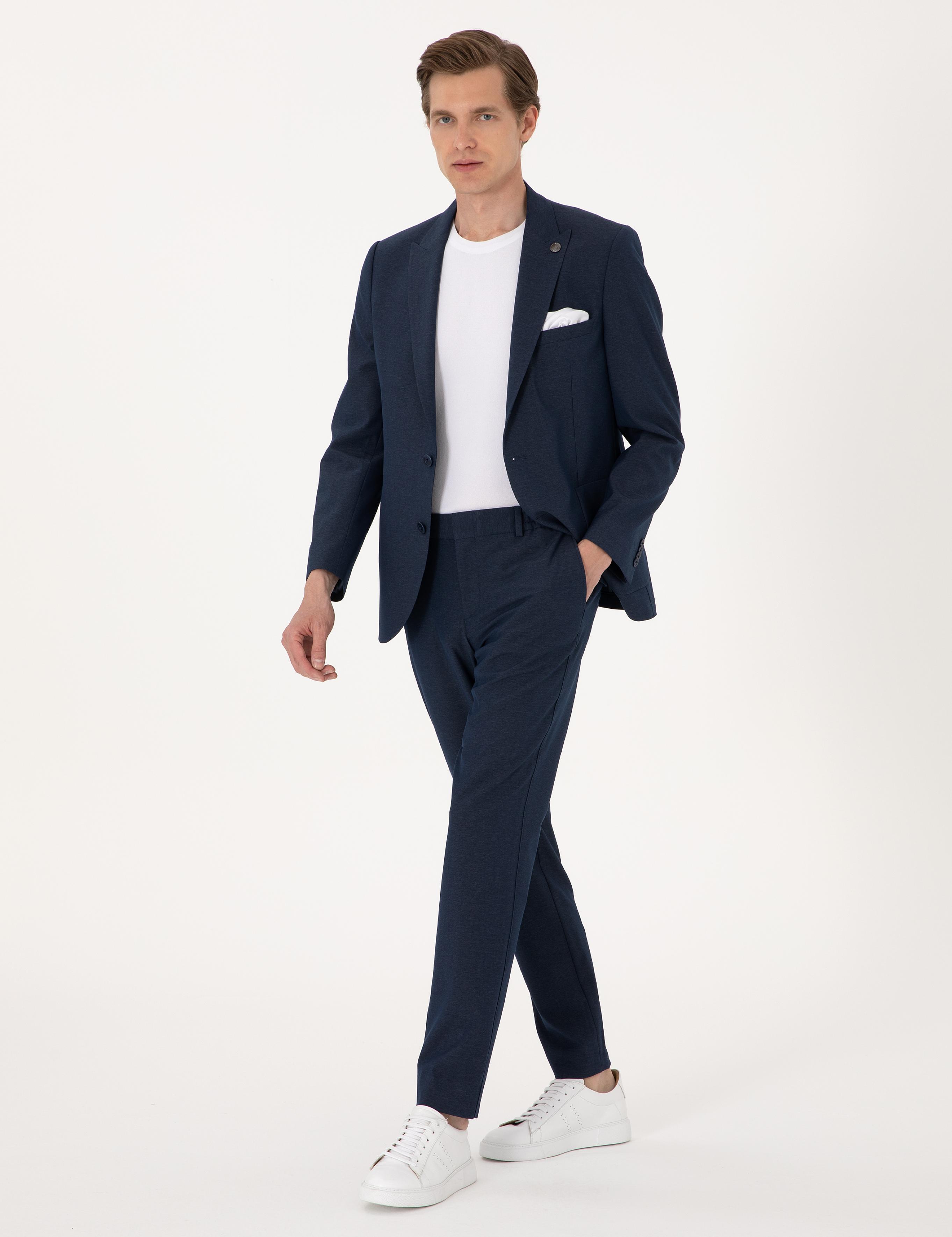 Lacivert Ex. Slim Fit Takım Elbise