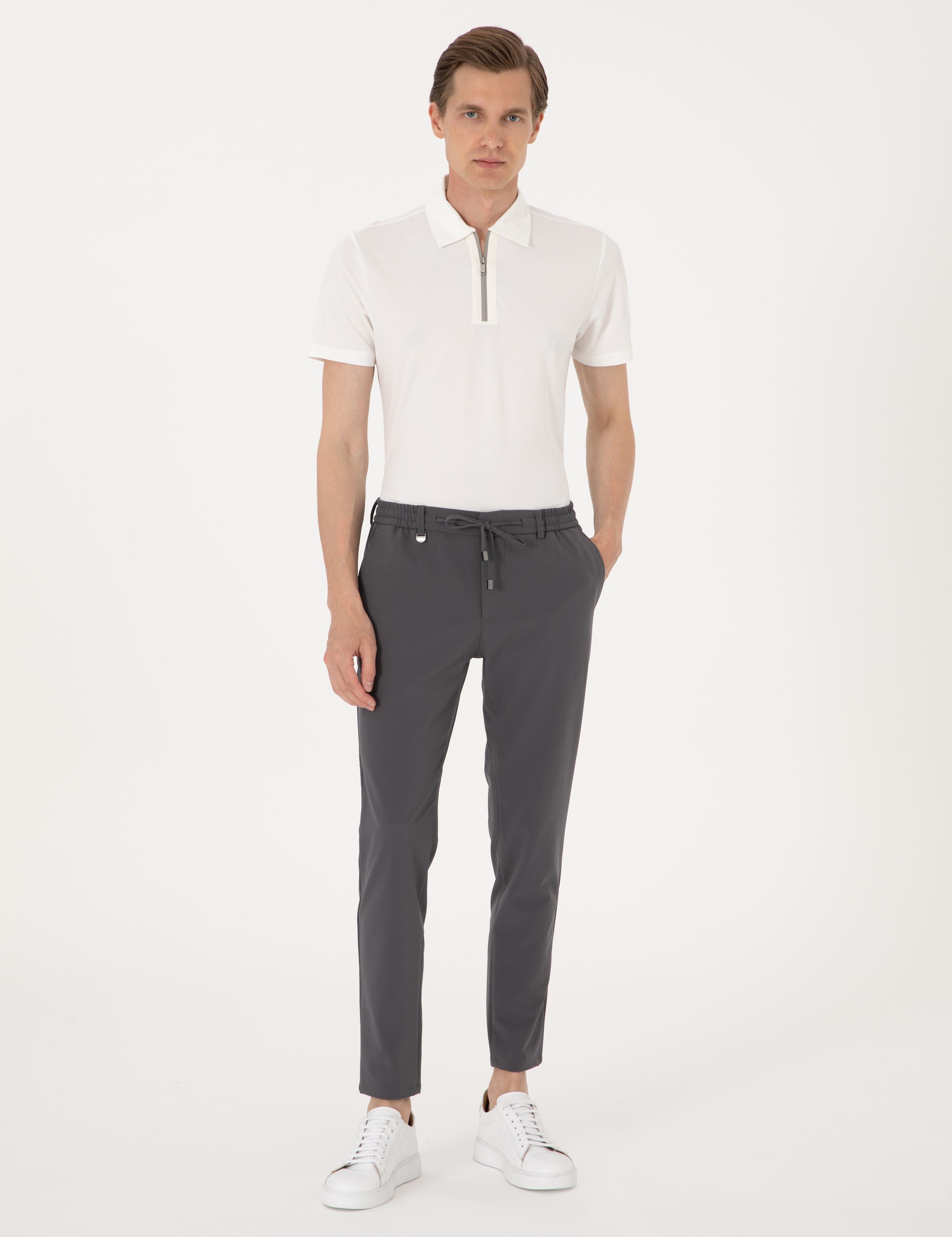 Antrasit Klasik Jogger Pantolon