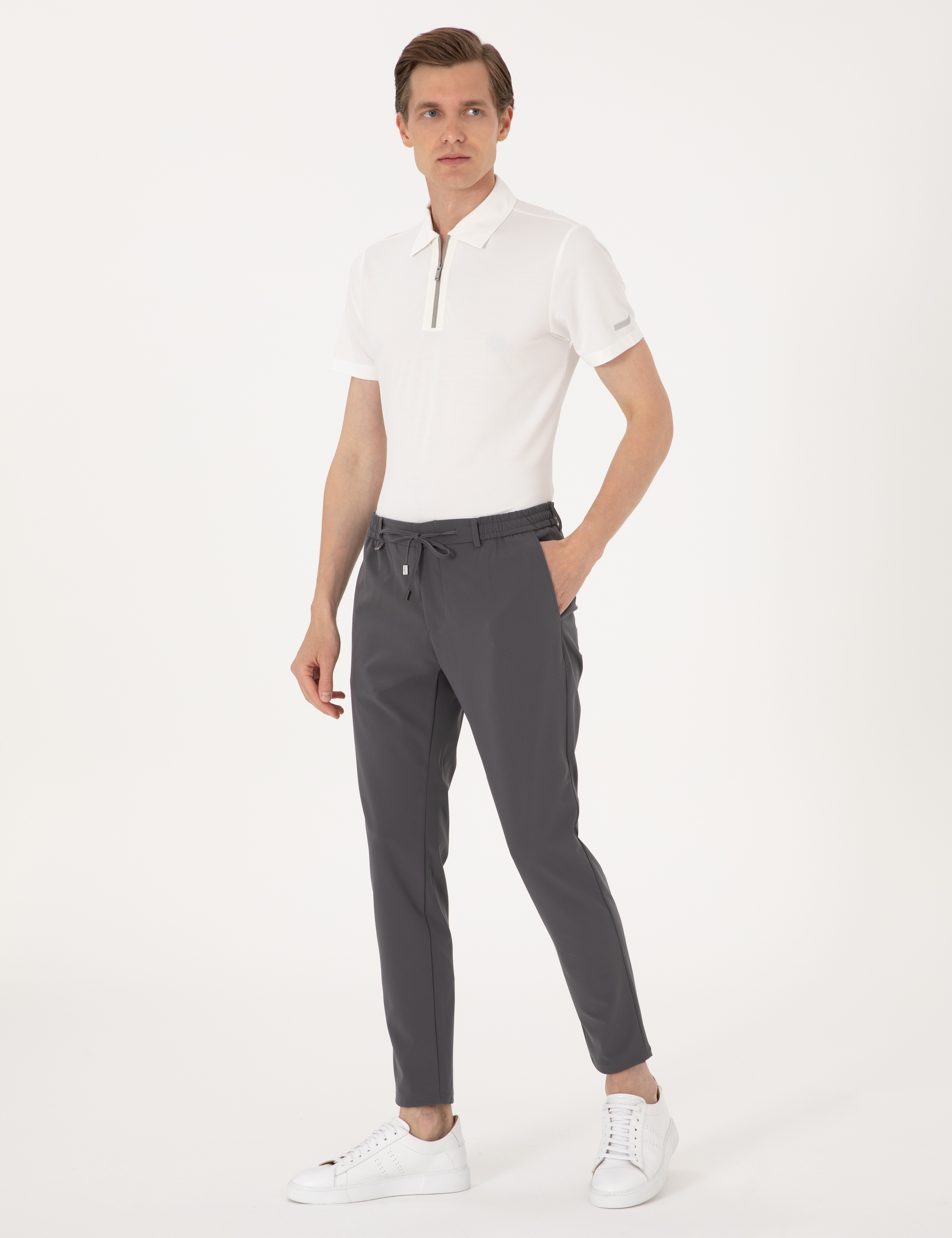 Antrasit Klasik Jogger Pantolon - Image 1