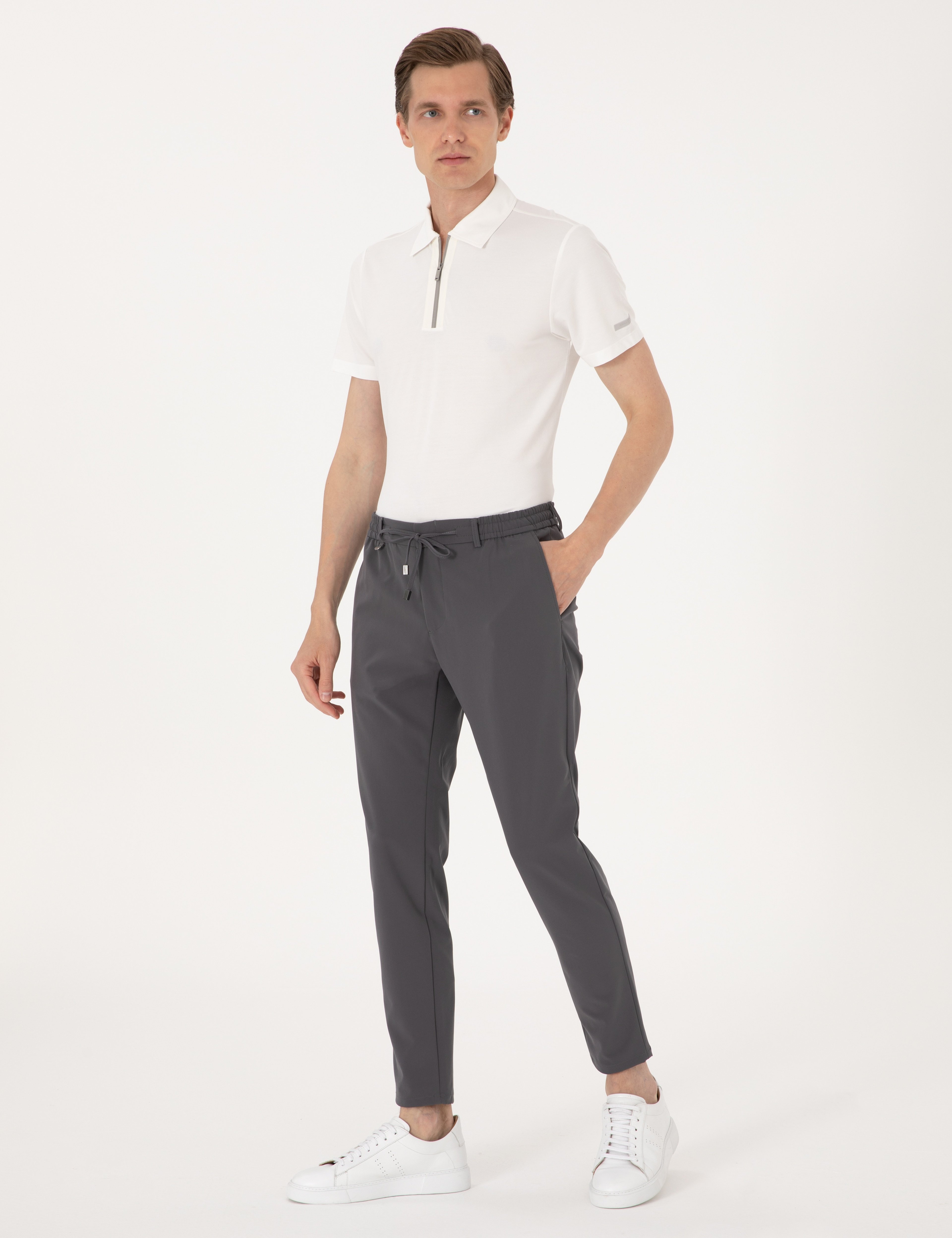 Antrasit Klasik Jogger Pantolon