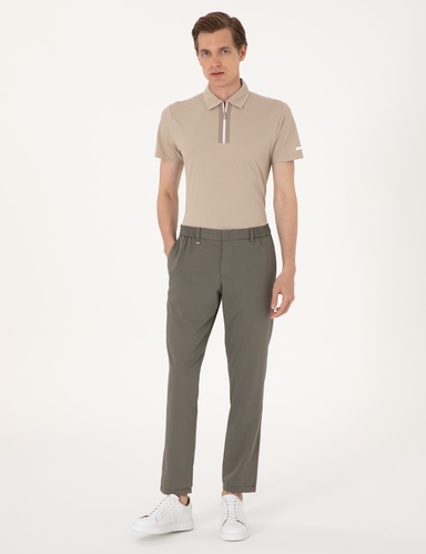 Yeşil Ex. Slim Fit Kumaş Pantolon