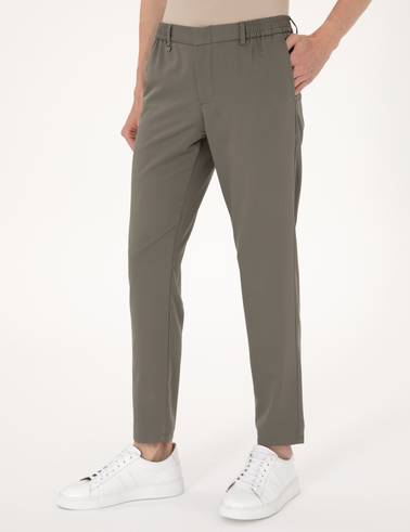 Yeşil Ex. Slim Fit Kumaş Pantolon