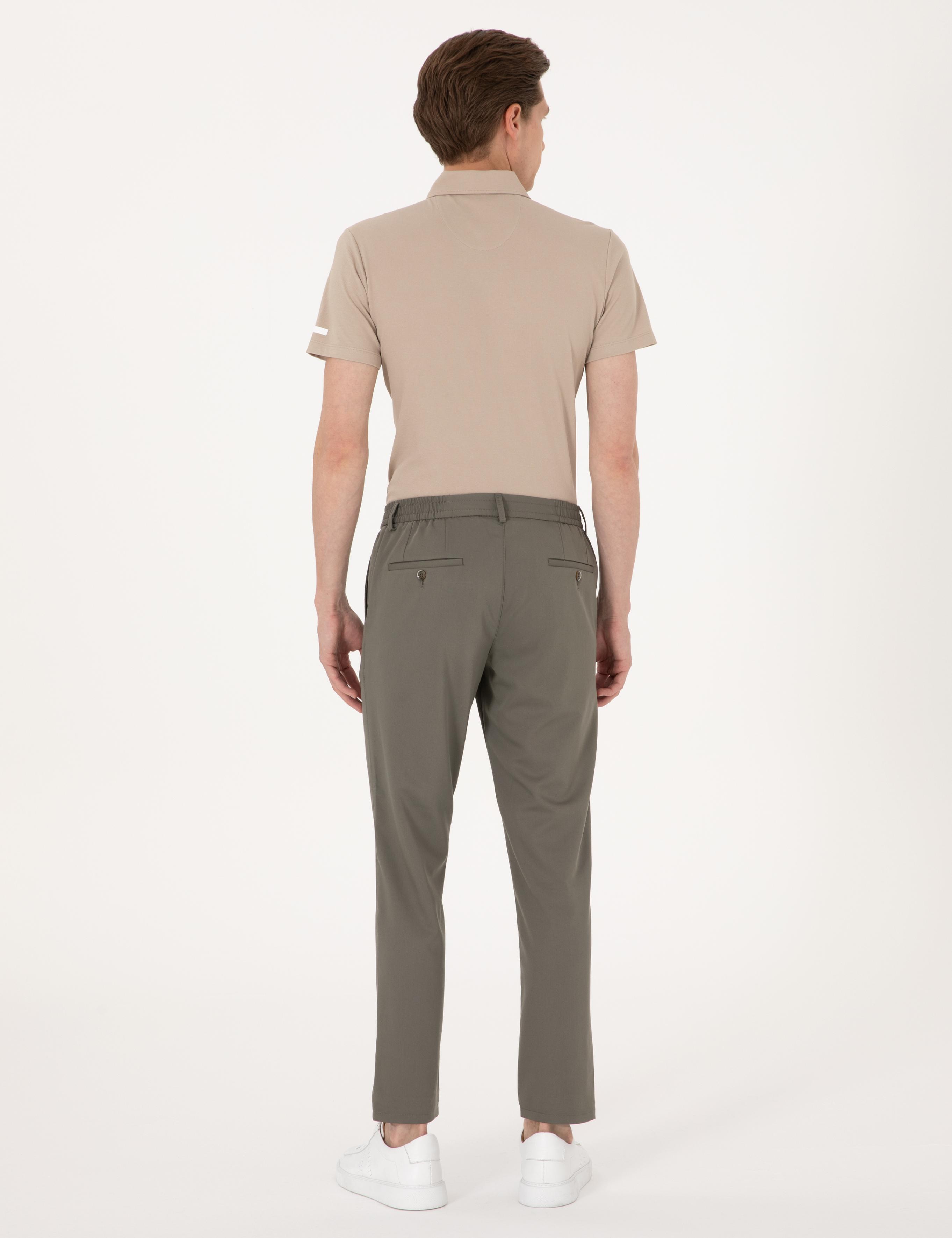 Yeşil Ex. Slim Fit Kumaş Pantolon