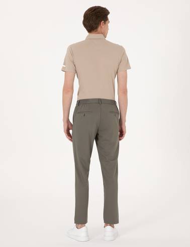 Yeşil Ex. Slim Fit Kumaş Pantolon