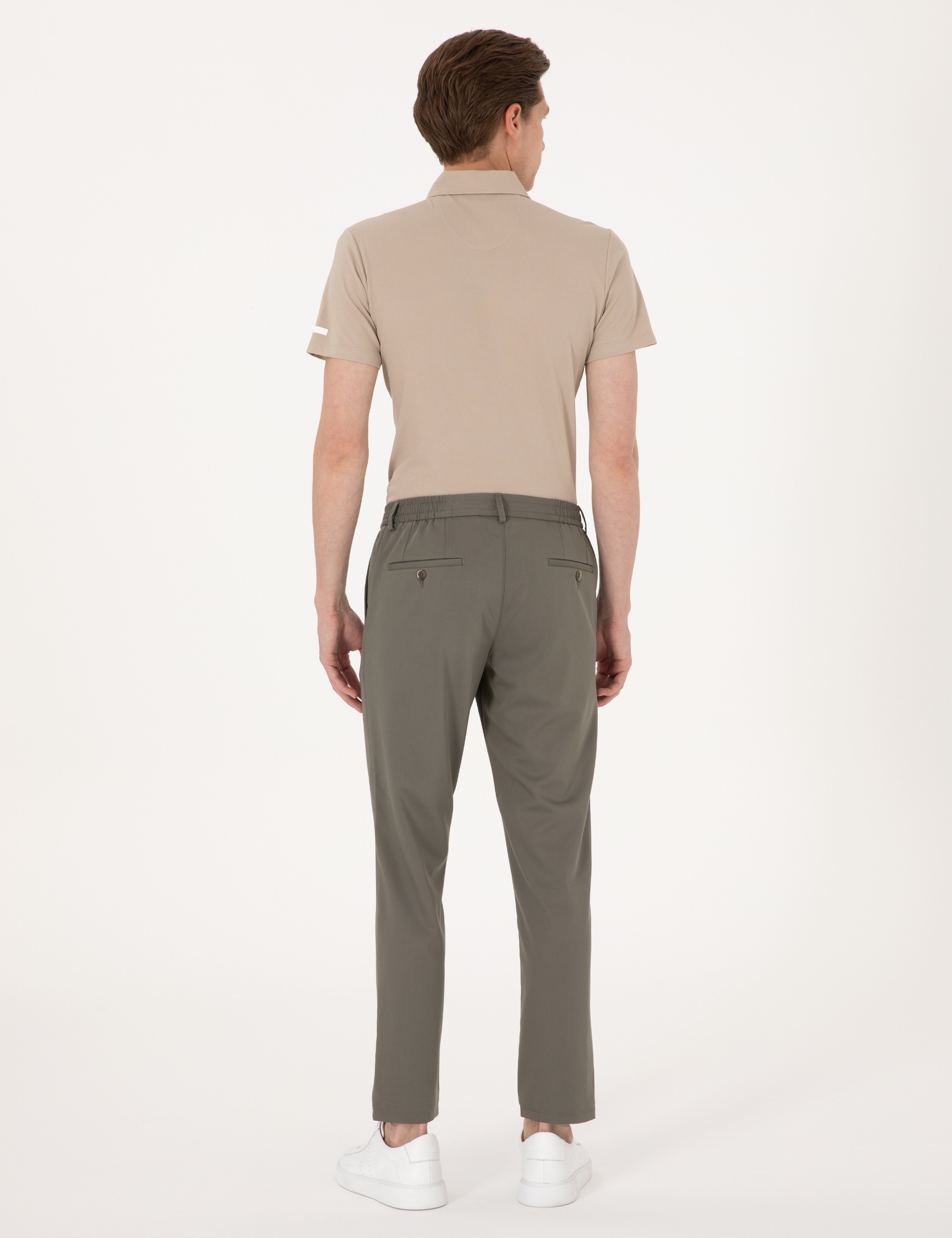 Yeşil Ex. Slim Fit Kumaş Pantolon - Image 4