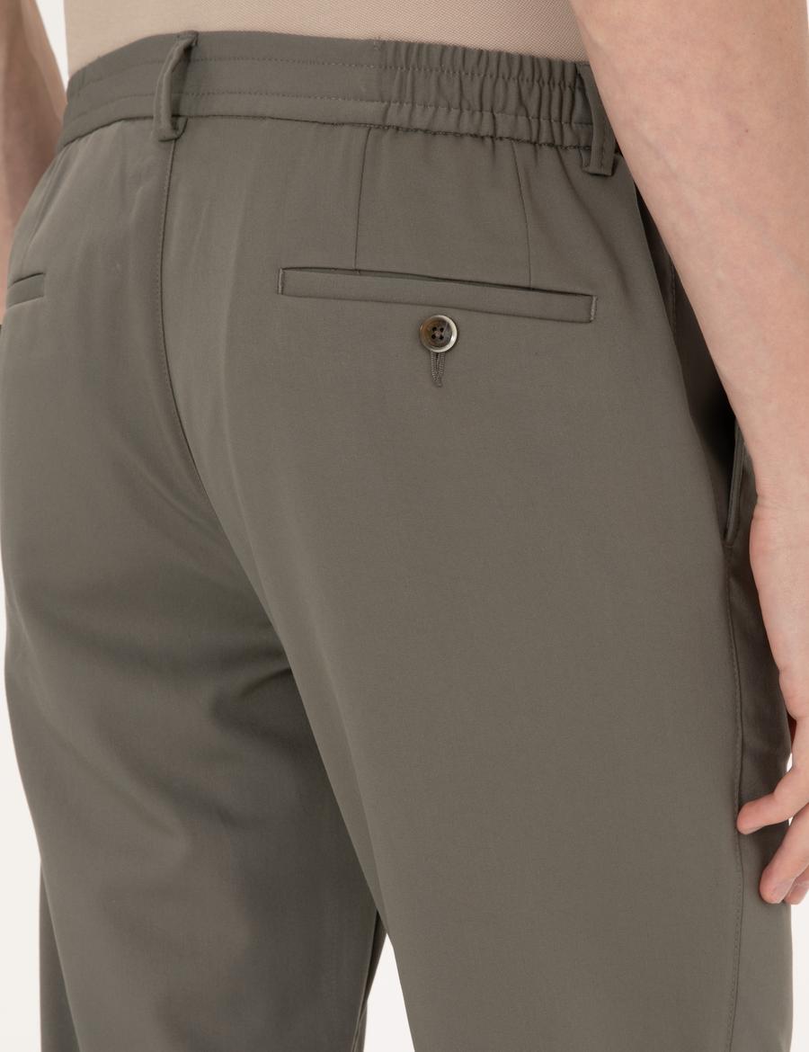 Yeşil Ex. Slim Fit Kumaş Pantolon