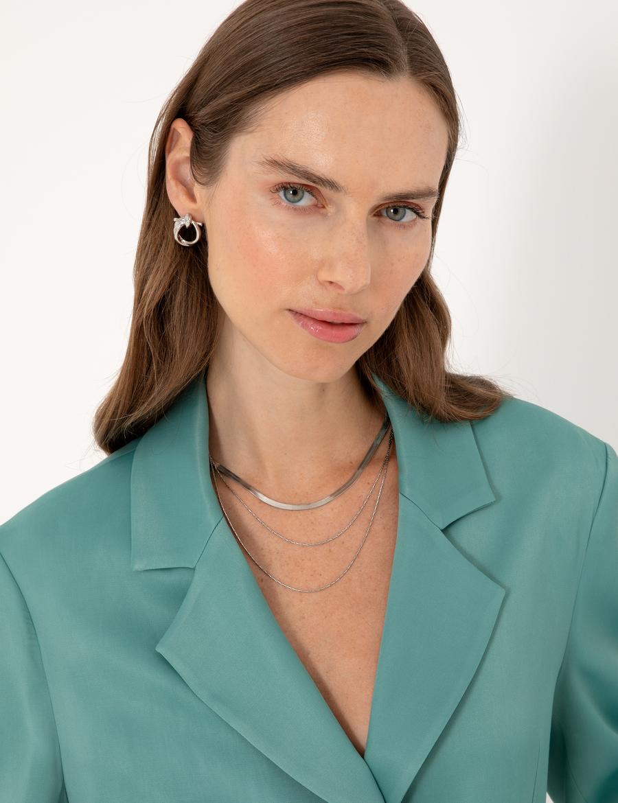 Yeşil Comfort Fit Ceket