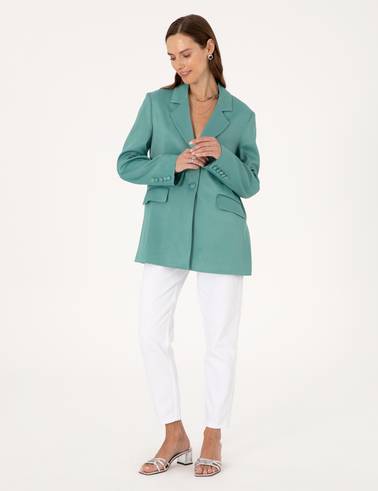 Yeşil Comfort Fit Ceket