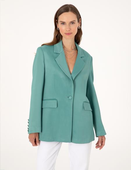 Yeşil Comfort Fit Ceket - 50299810009