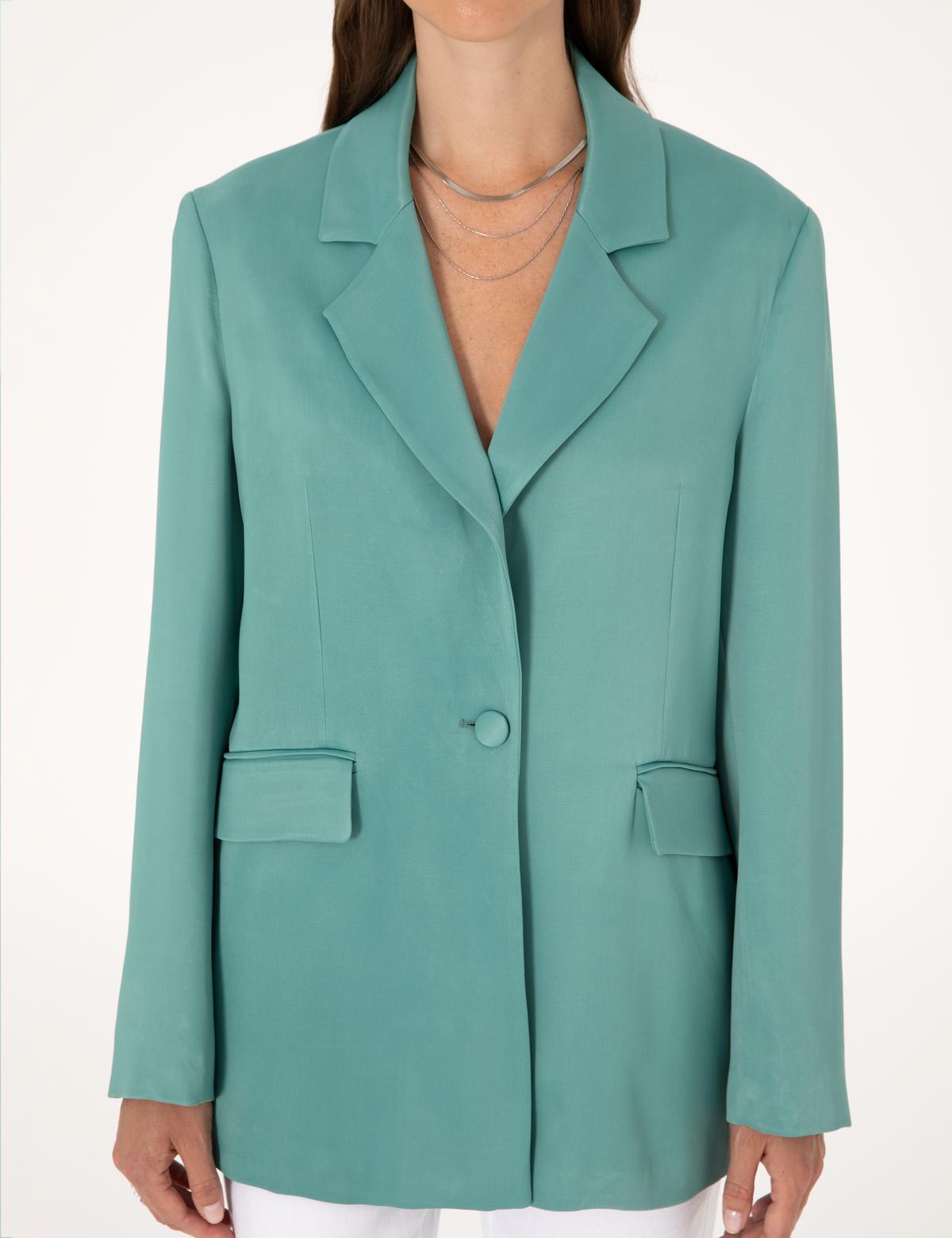 Yeşil Comfort Fit Ceket - 50299810009