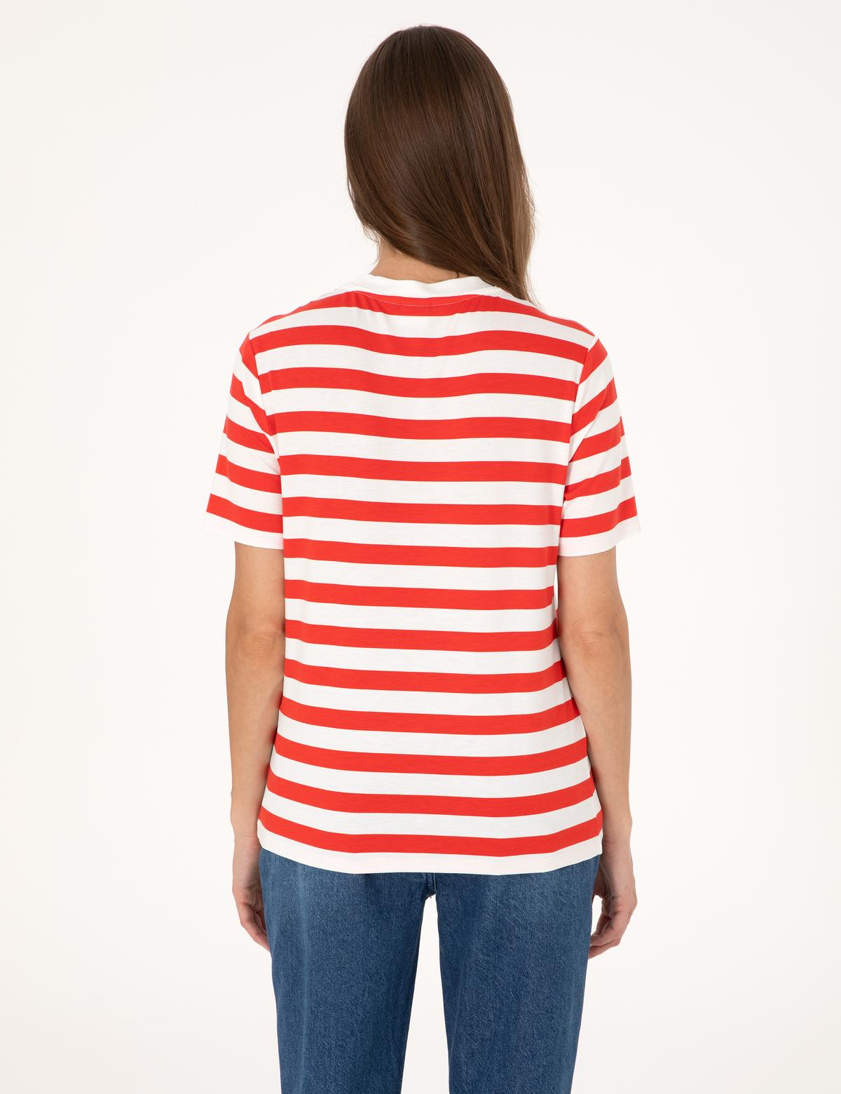 Beyaz Regular Fit Tişört - 50305777005