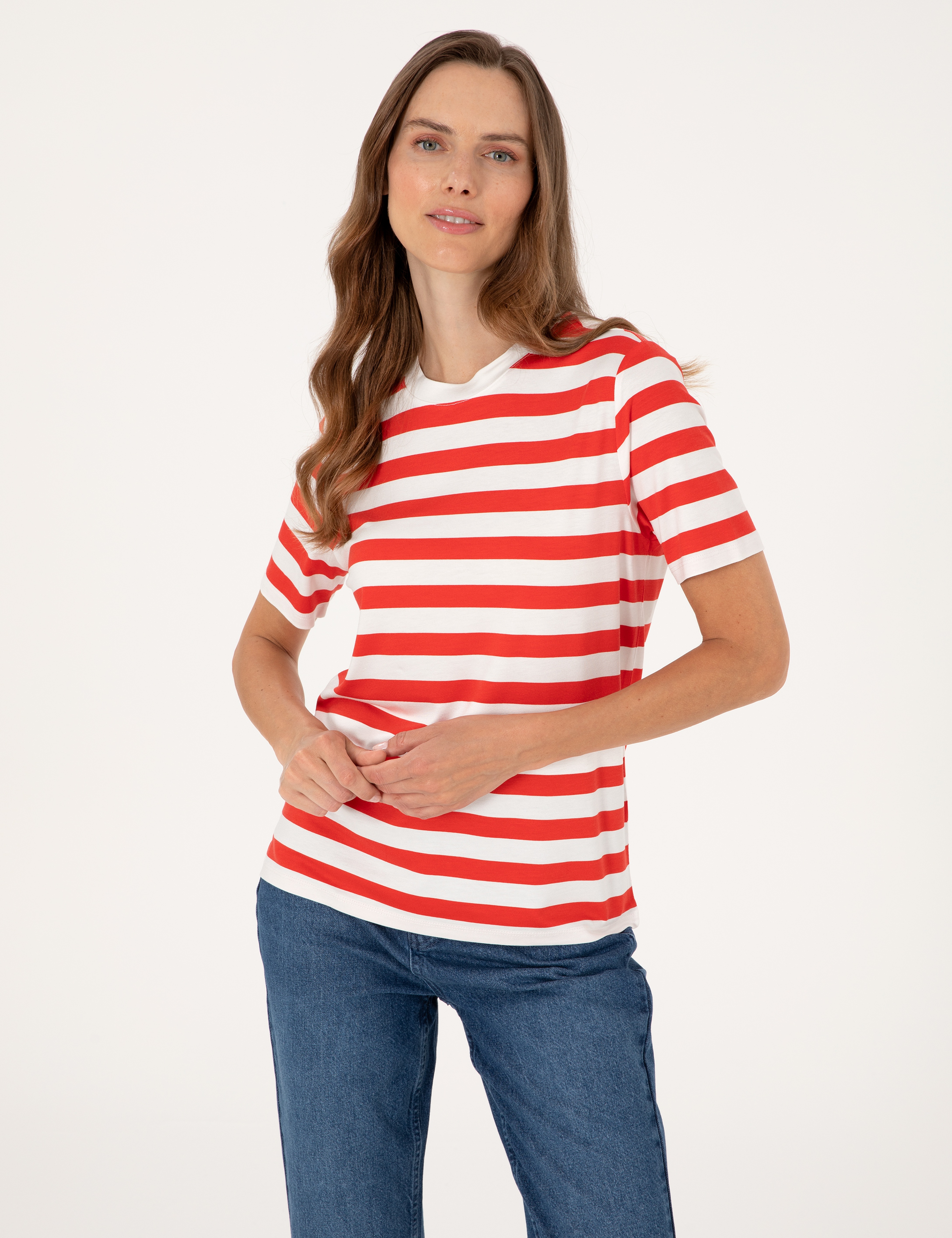 Beyaz Regular Fit Tişört - Image 3