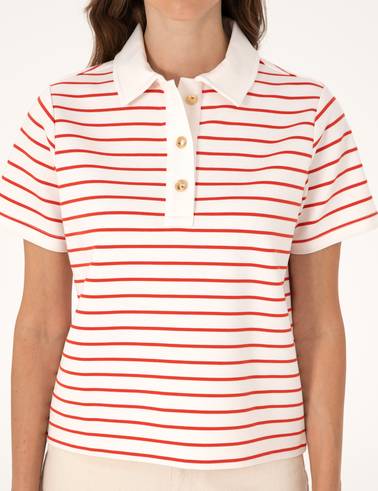 Kırmızı Regular Fit Polo Yaka Tişört