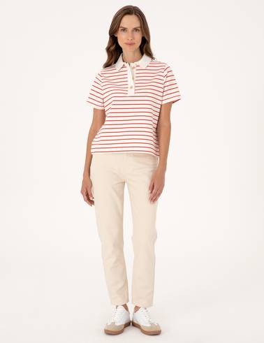 Kırmızı Regular Fit Polo Yaka Tişört