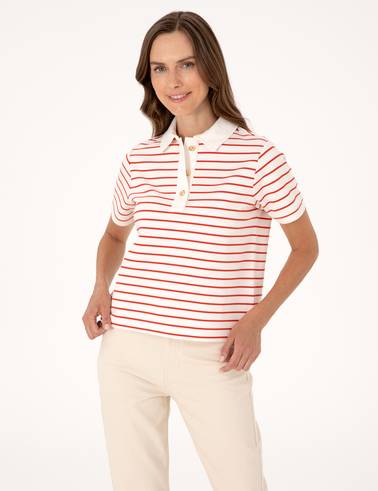 Kırmızı Regular Fit Polo Yaka Tişört