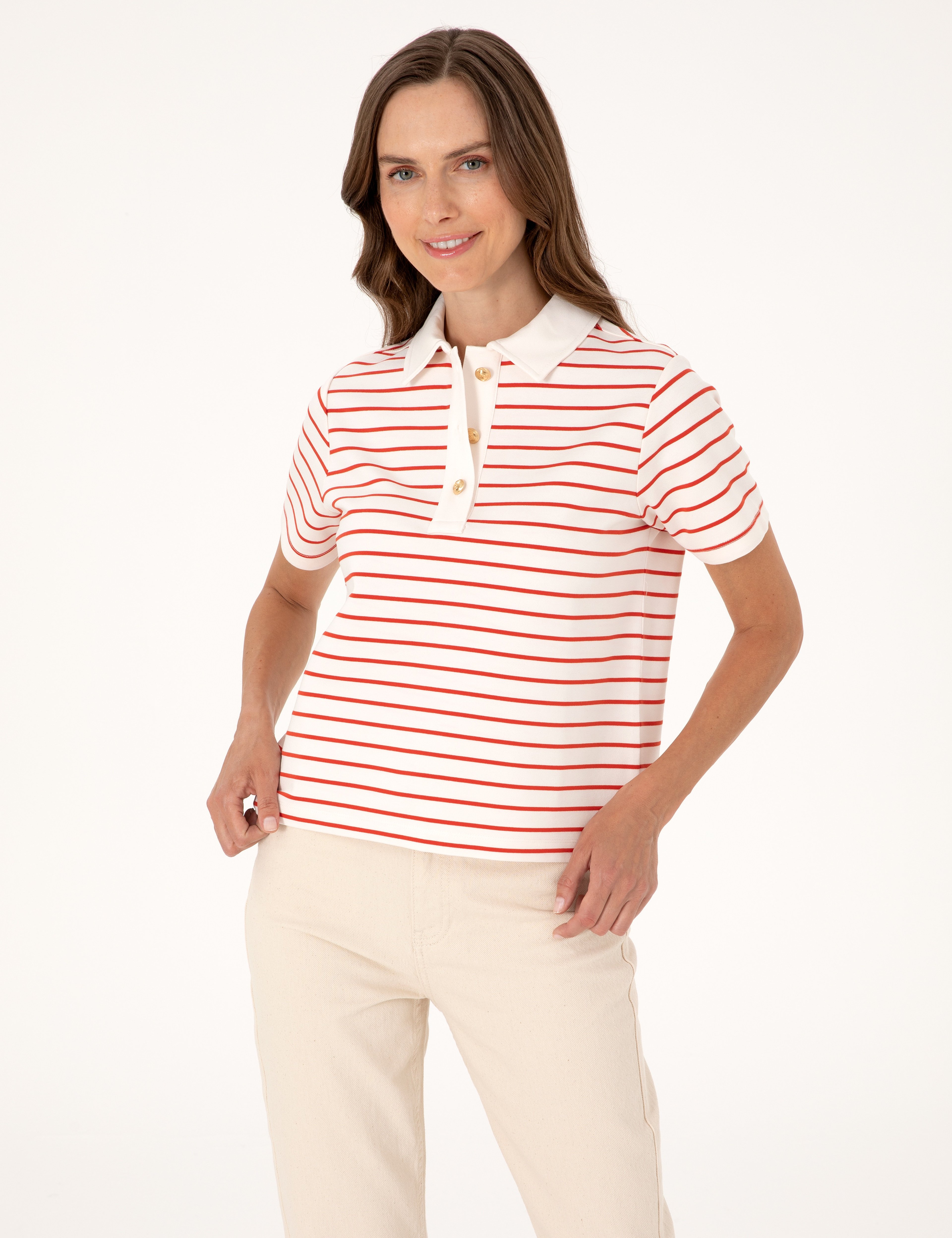 Kırmızı Regular Fit Polo Yaka Tişört