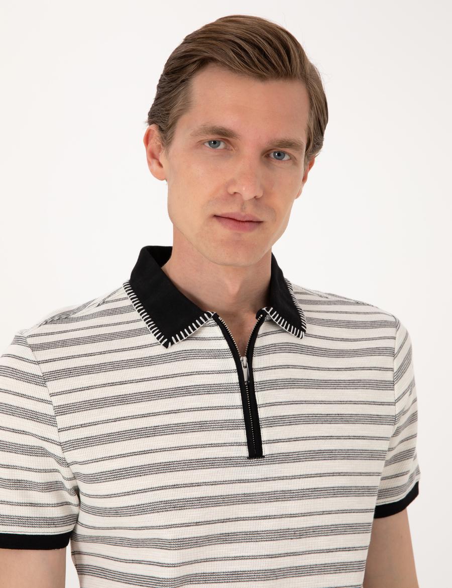 Bej Slim Fit Tişört