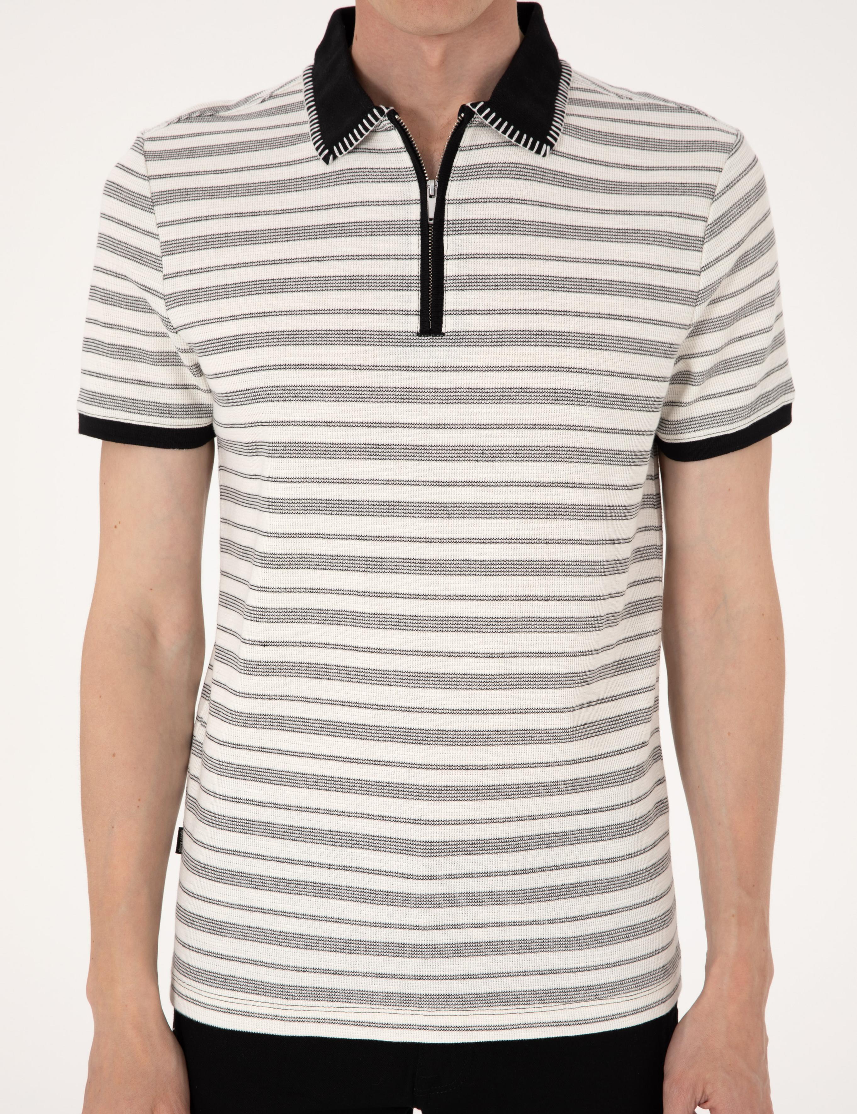 Bej Slim Fit Tişört