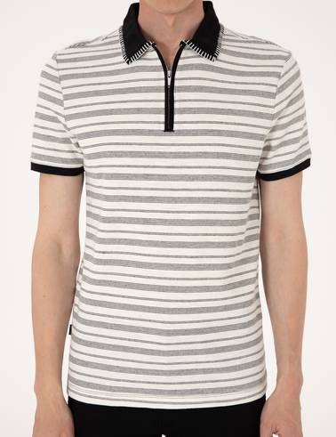 Bej Slim Fit Tişört