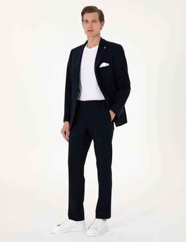 Lacivert Slim Fit Takım Elbise