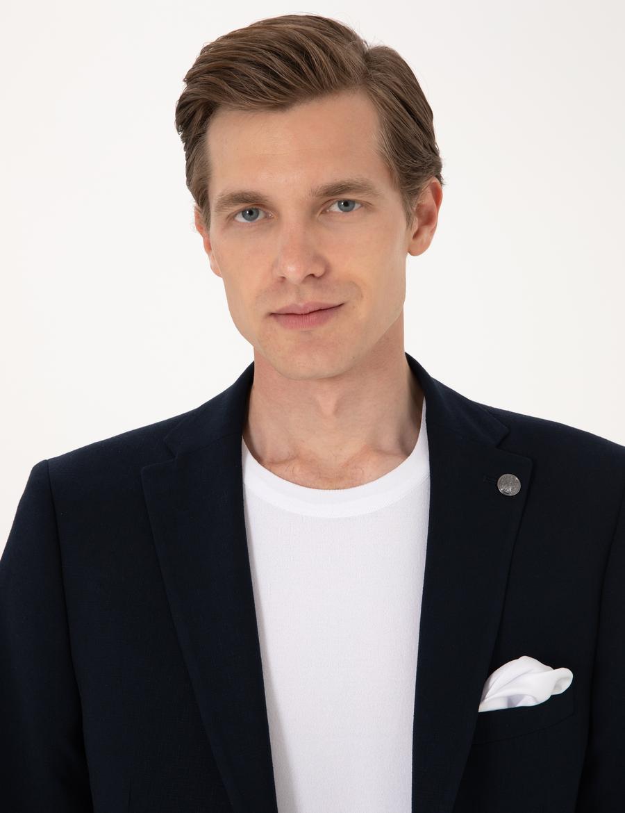 Lacivert Slim Fit Takım Elbise