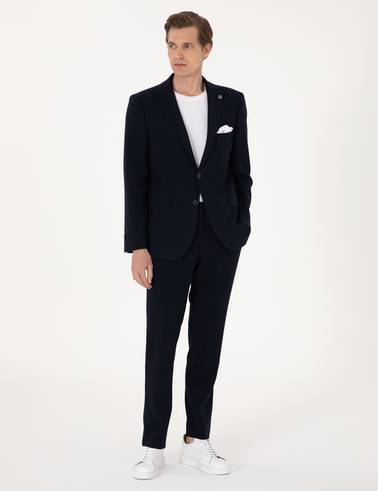 Lacivert Slim Fit Takım Elbise