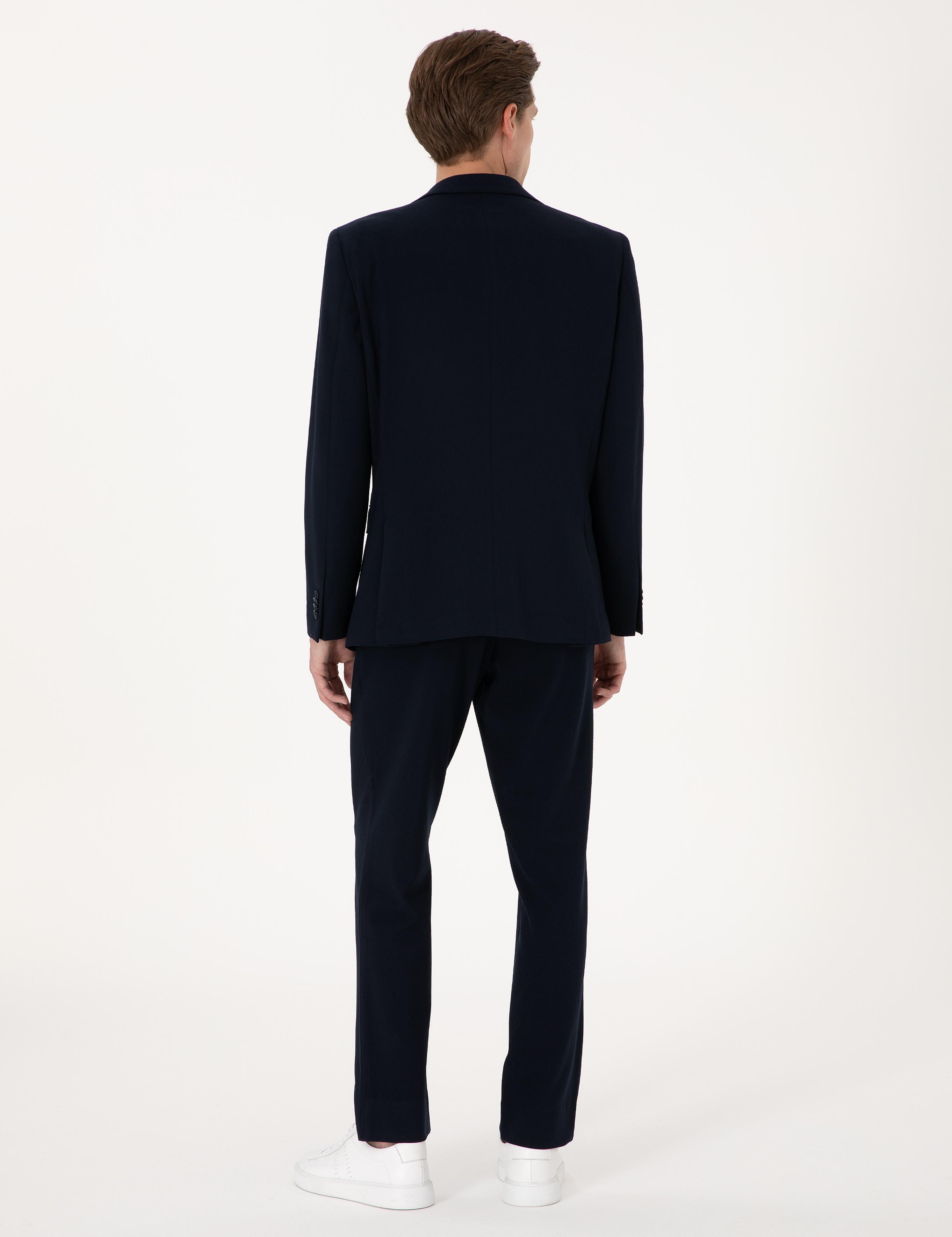 Lacivert Slim Fit Takım Elbise