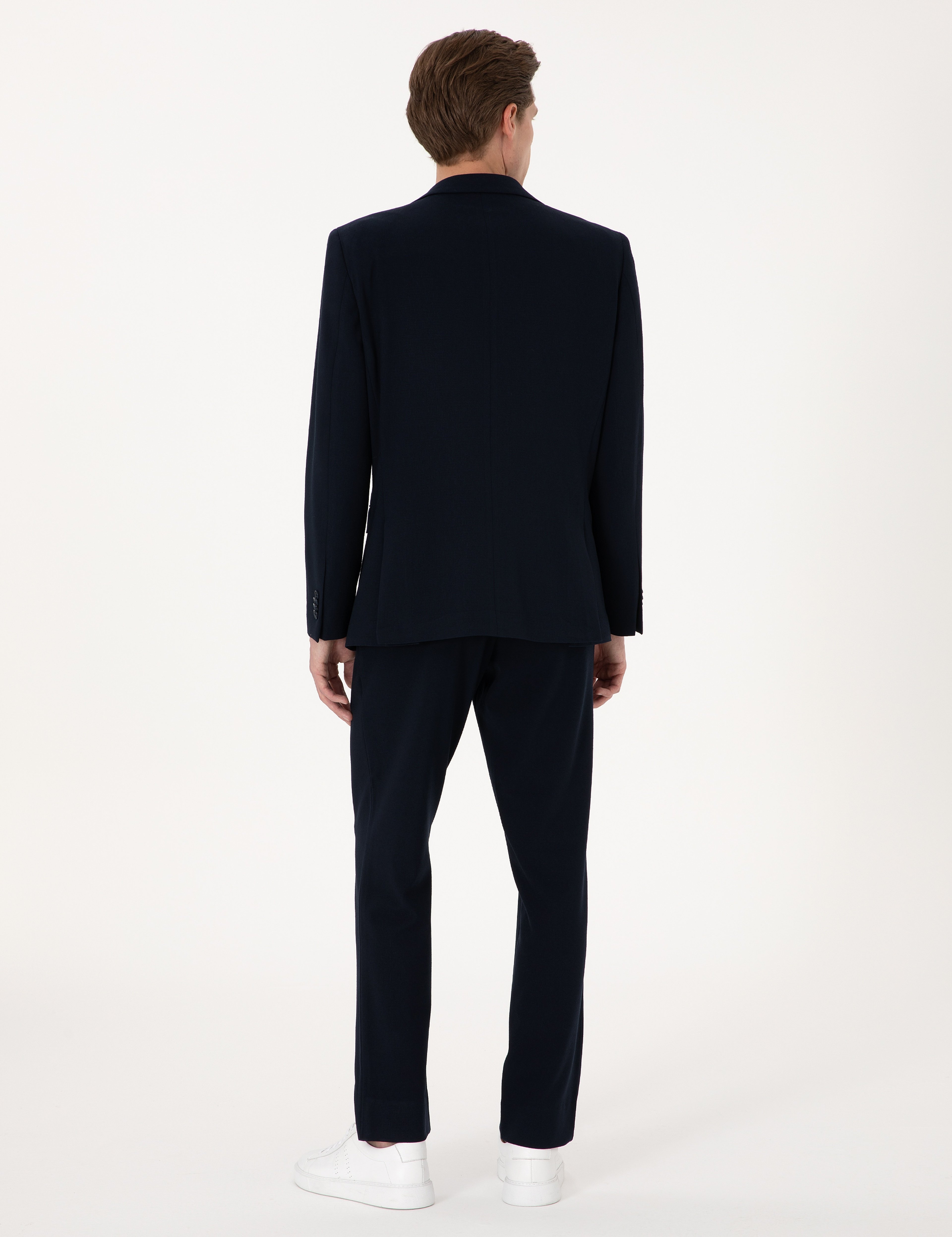 Lacivert Slim Fit Takım Elbise - Image 5