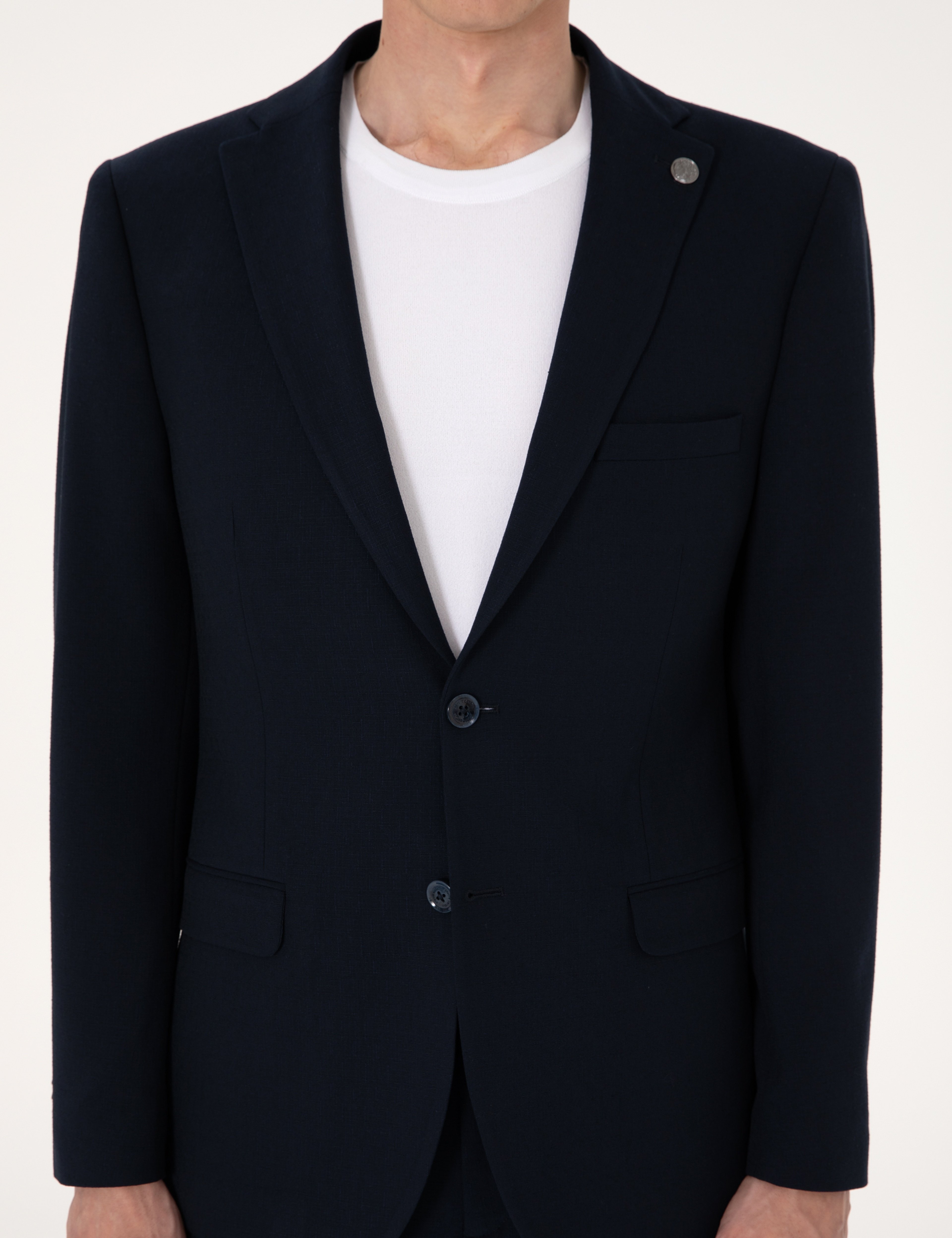 Lacivert Slim Fit Takım Elbise - Image 7