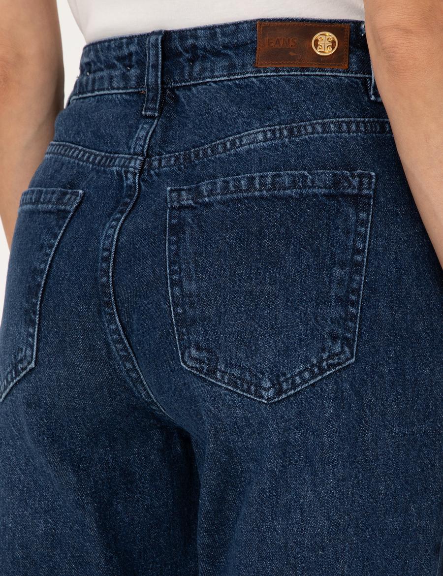 İndigo Straight Fit Jean Pantolon