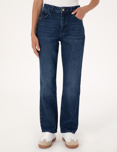 İndigo Straight Fit Jean Pantolon - 50313247003