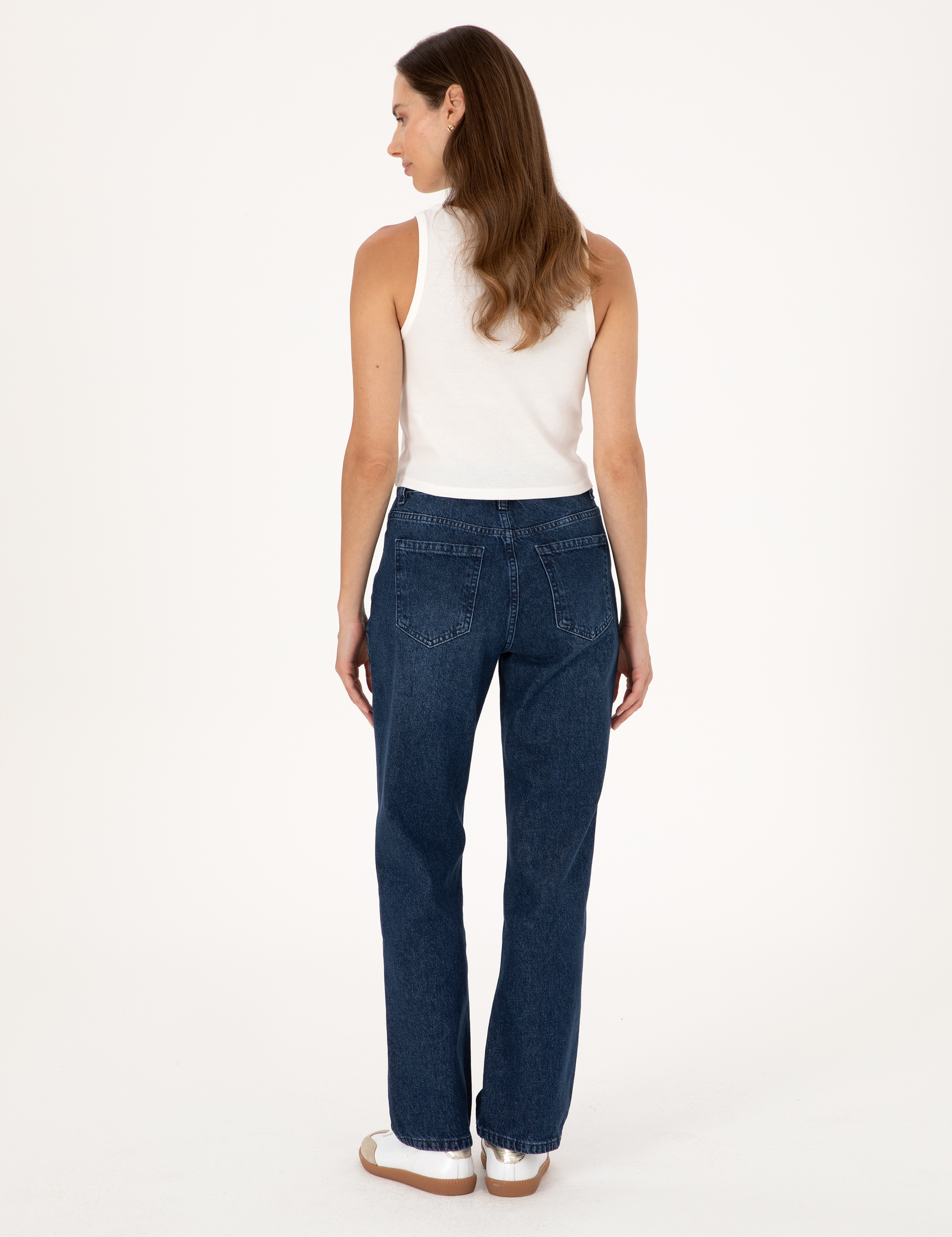 İndigo Straight Fit Jean Pantolon - Image 4