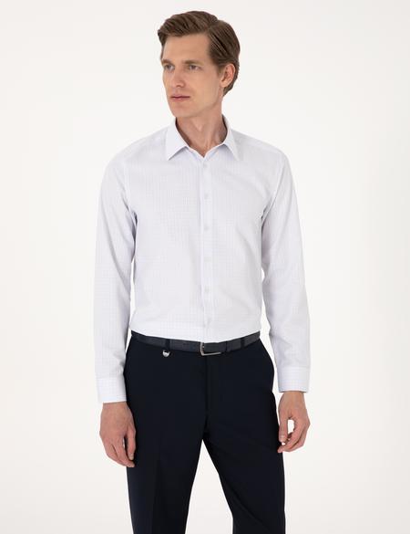 Mavi Kareli Slim Fit Uzun Kollu Gömlek - 50307263016