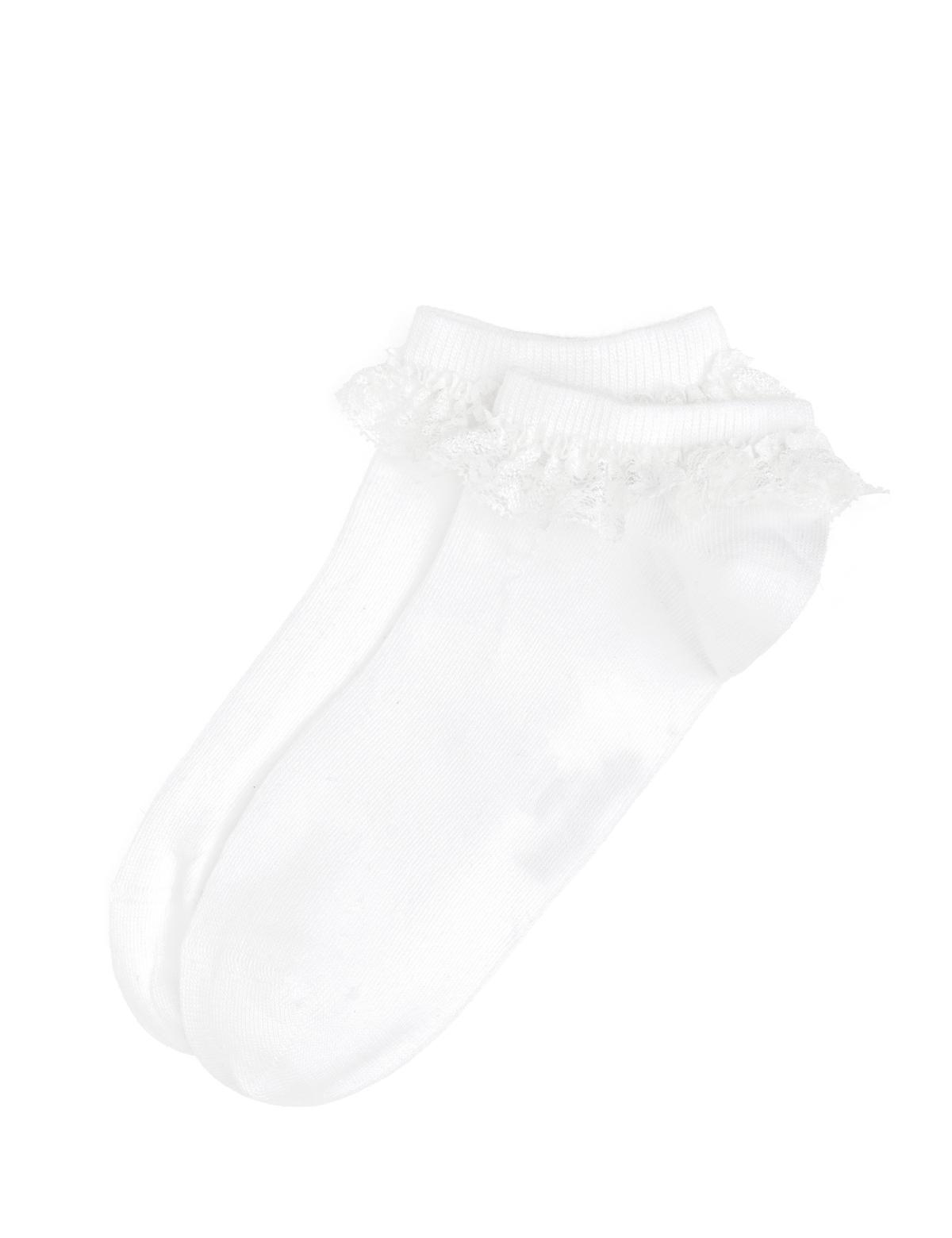 Kadın Beyaz Patik Çorap - 50308190001