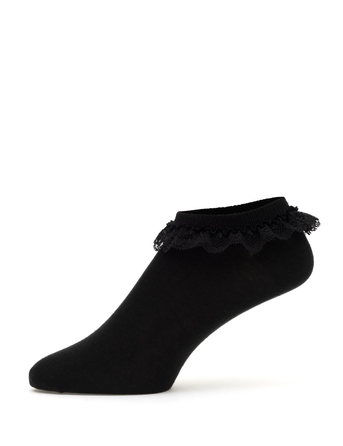 Kadın Siyah Patik Çorap
