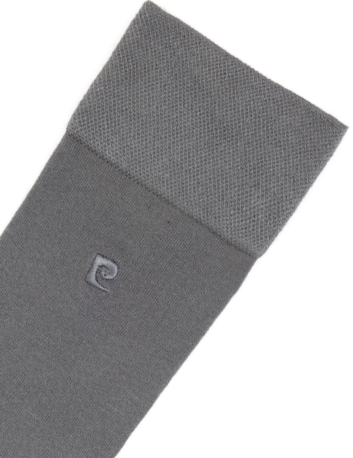 Erkek Bambu Karışımlı Gri Soket Basic Çorap - 50308446009