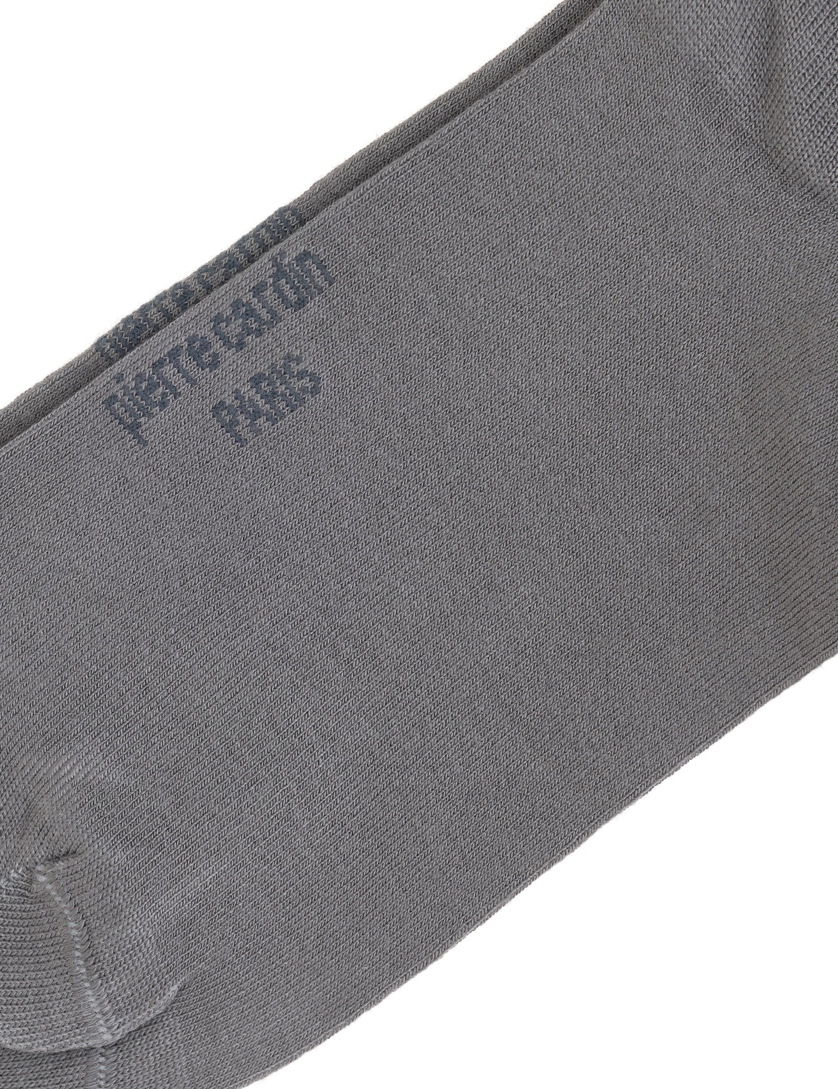 Erkek Bambu Karışımlı Gri Soket Basic Çorap