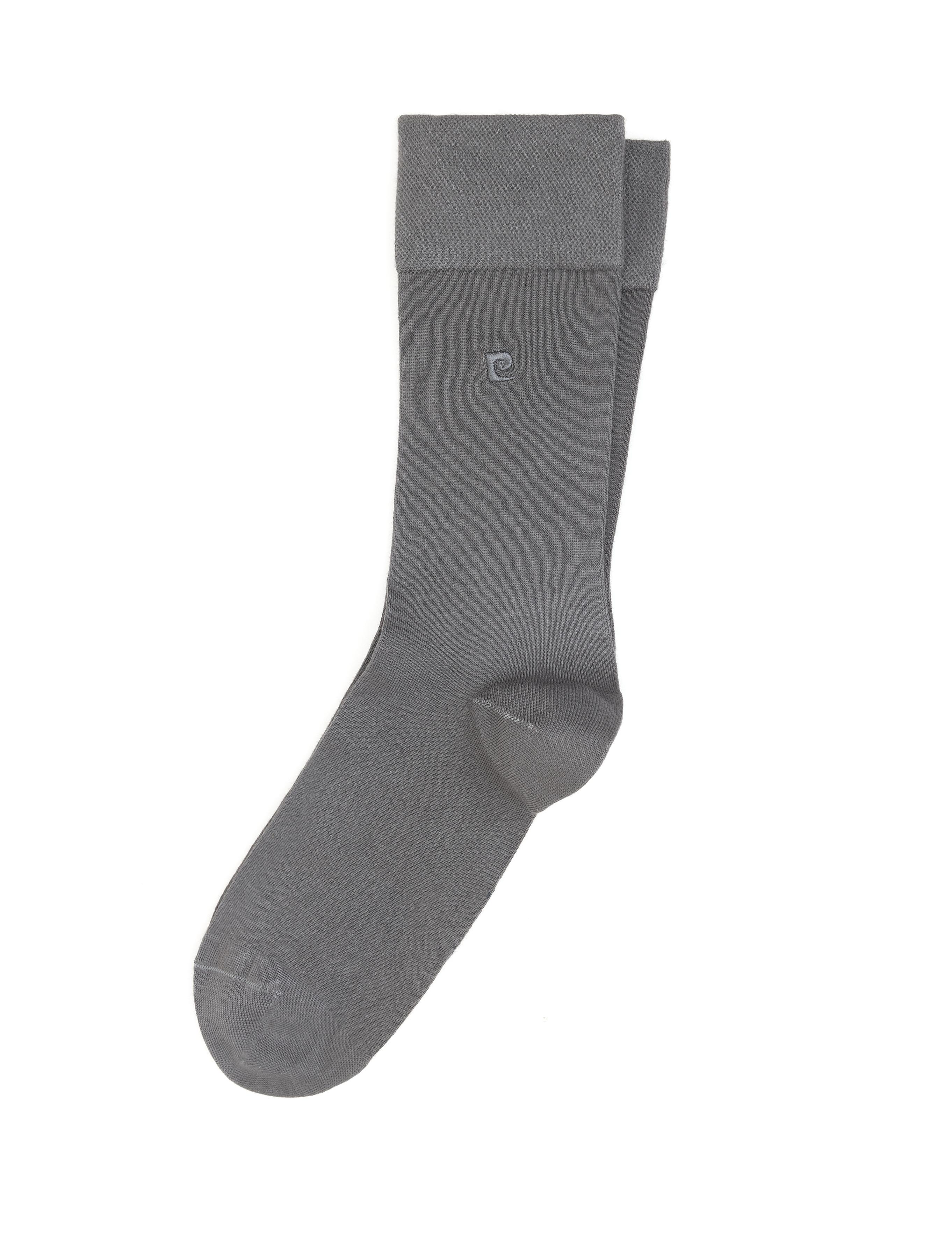 Erkek Bambu Karışımlı Gri Soket Basic Çorap