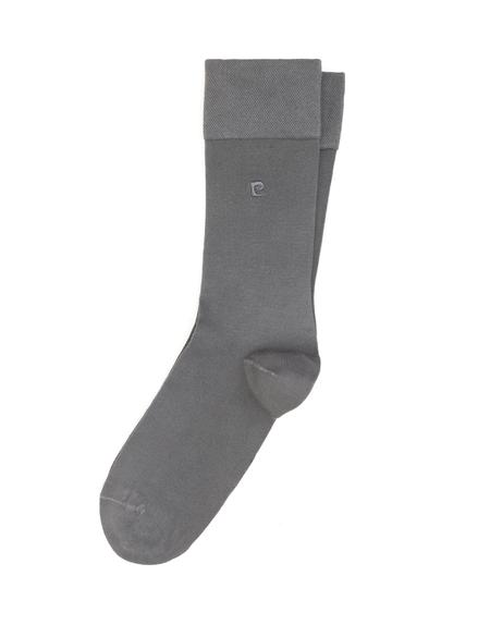 Erkek Bambu Karışımlı Gri Soket Basic Çorap - 50308446009
